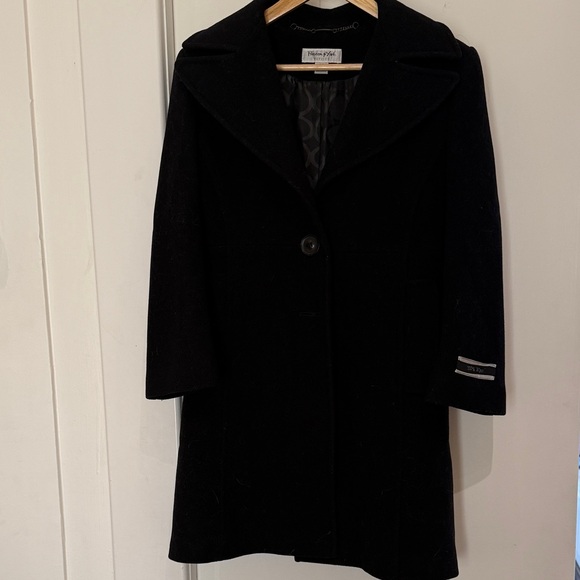 Preston & York Jackets & Blazers - Preston & York Elegant Black Wood Pea Coat